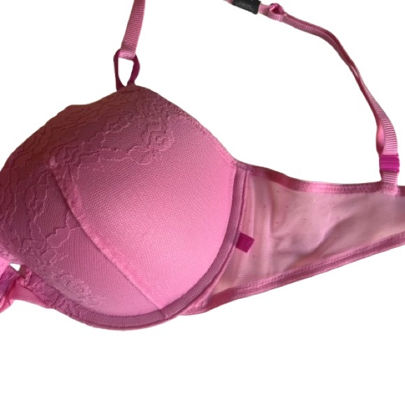 Victoria's Secret 34c Pink Tee Lace Push-Up Bra *NWT* - Picture 5 of 6